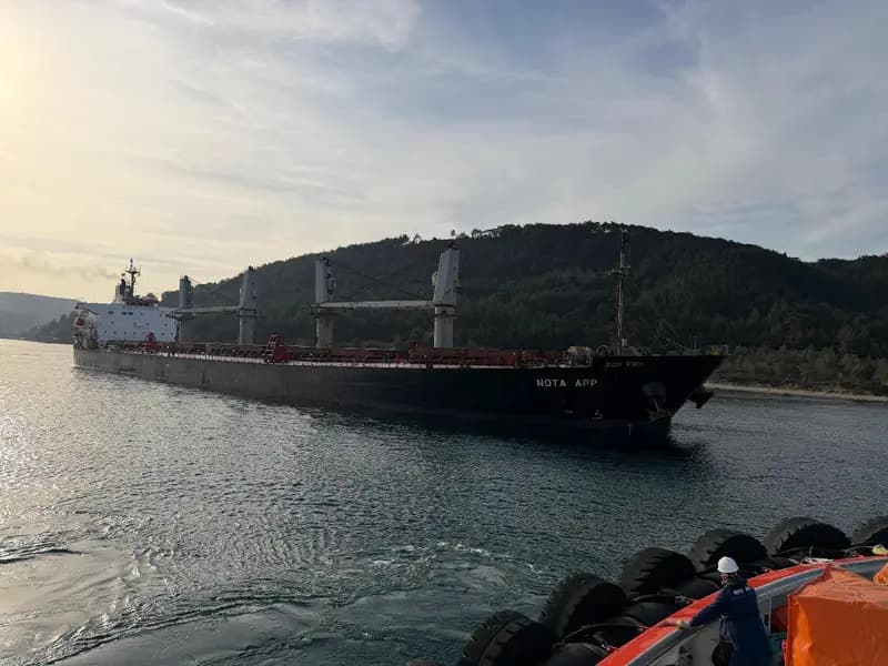 Çanakkale Boğazı'nda Gemi Karaya Oturdu, Trafik Kapandı