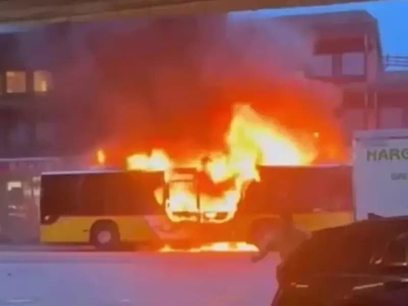 İsviçre'de Otobüste Çıkan Yangında 6 Kişi Hayatını Kaybetti