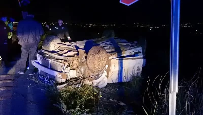 Otomobil Şarampole Devrildi: Korkunç Kaza Sonucu 1 Kişi Hayatını Kaybetti