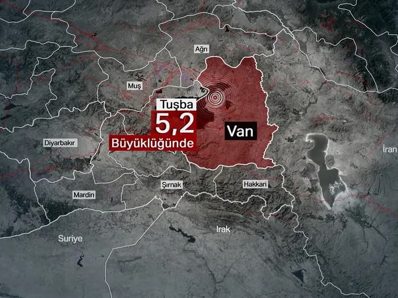 Van'da Deprem Panik Yarattı: 5,2 Büyüklüğünde Sarsıntı